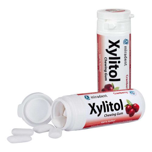 MIRADENT Xylitol Chewing Gum Cranberry