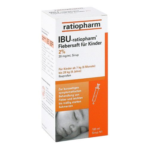 IBU-RATIOPHARM Fiebersaft für Kinder 20 mg/ml