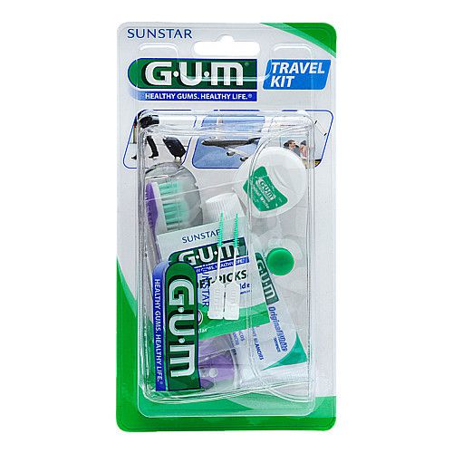 GUM Travel Kit Zahnbürste+Zahnseide+Zahnpasta