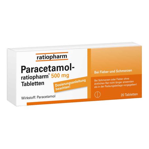 PARACETAMOL ratiopharm 500 mg - bei Fieber