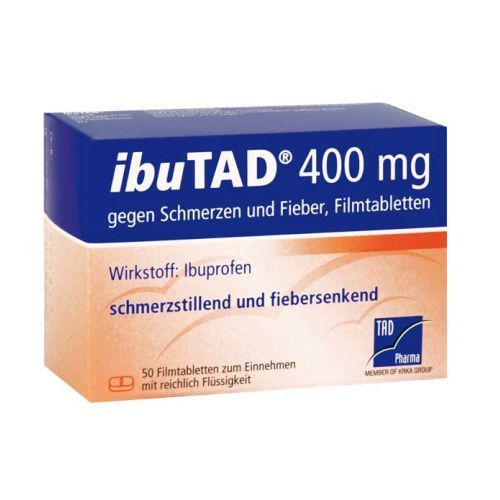 IBUTAD 400 mg gegen Schmerzen und Fieber Filmtabl.