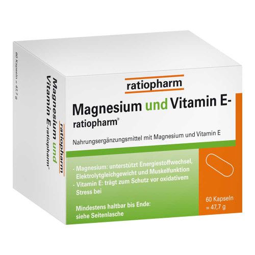 MAGNESIUM UND VITAMIN E-ratiopharm Kapseln