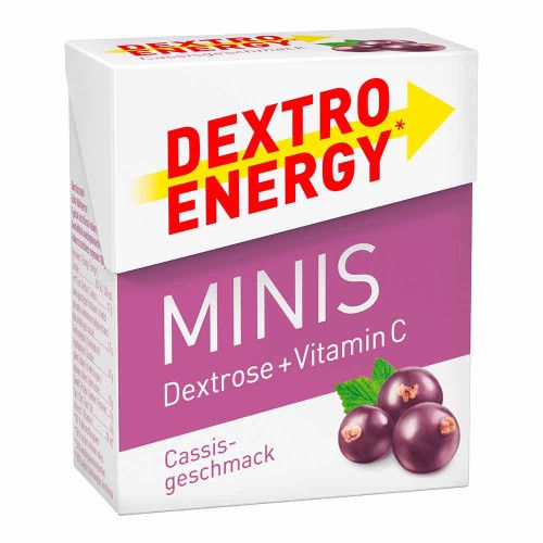 DEXTRO ENERGY Minis Cassis + Vitamin C Täfelchen