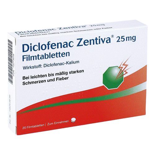 DICLOFENAC Zentiva 25 mg Filmtabletten