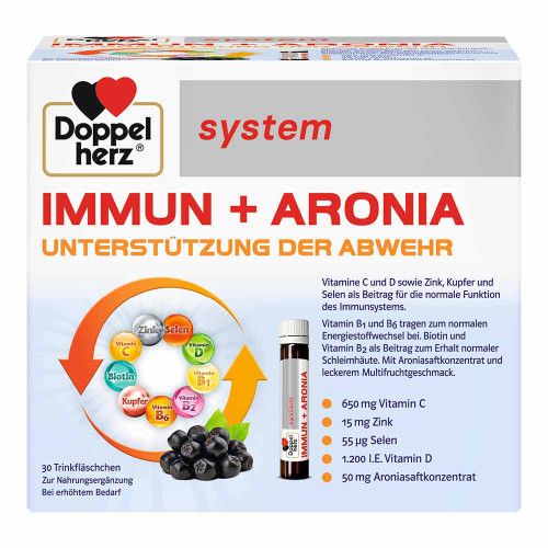 DOPPELHERZ Immun+Aronia system Ampullen