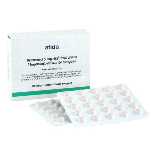 BISACODYL 5 mg Abführdragees magensaftres./Atida