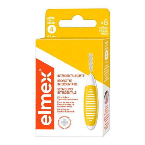 ELMEX Interdentalbürsten ISO Gr.4 0,7 mm gelb