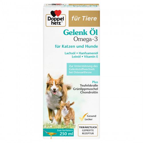 DOPPELHERZ für Tiere Gelenk Öl f.Hunde/Katzen
