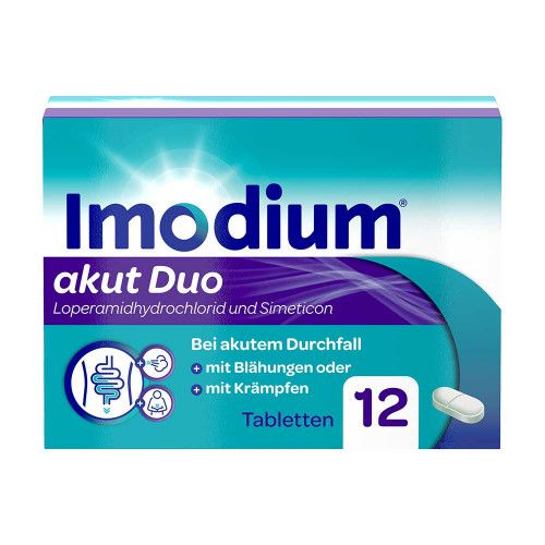 IMODIUM akut Duo 2 mg/125 mg Tabletten