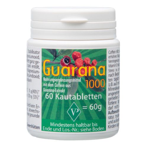 GUARANA 1000 mg Kautabletten 60 SGP