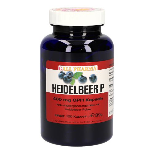 HEIDELBEER P 400 mg Kapseln 180 SGP