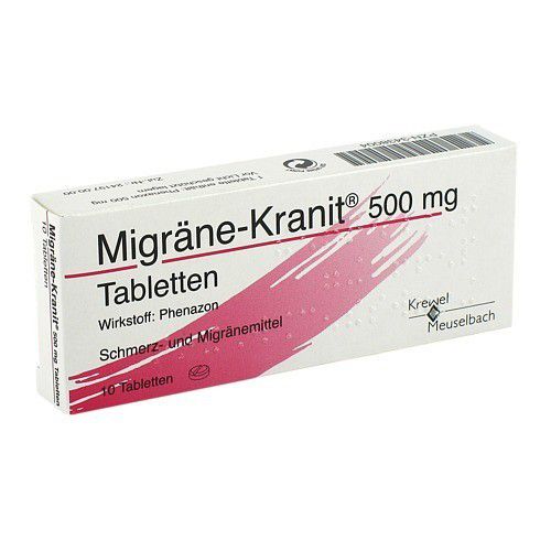 MIGRÄNE KRANIT 500 mg Tabletten 10 St 100095