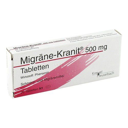 MIGRÄNE KRANIT 500 mg Tabletten 20 St 100096