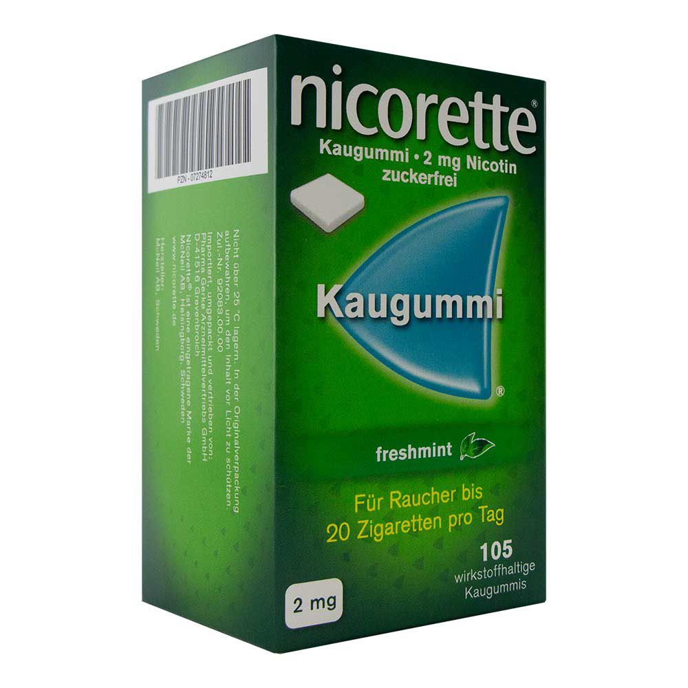 nicorette 2 mg freshmint kaugummi 105 st