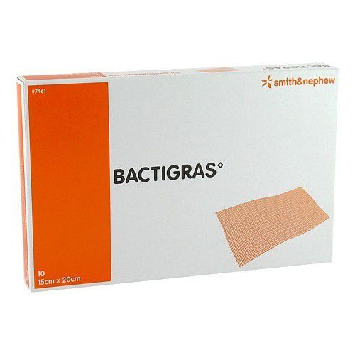 BACTIGRAS antiseptische Paraffingaze 15x20 cm 10 St 7461