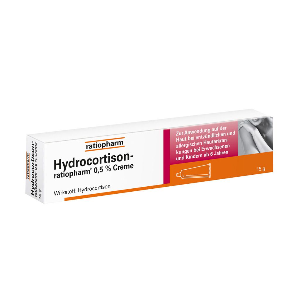 HYDROCORTISON ratiopharm 0,5% Creme 15 g