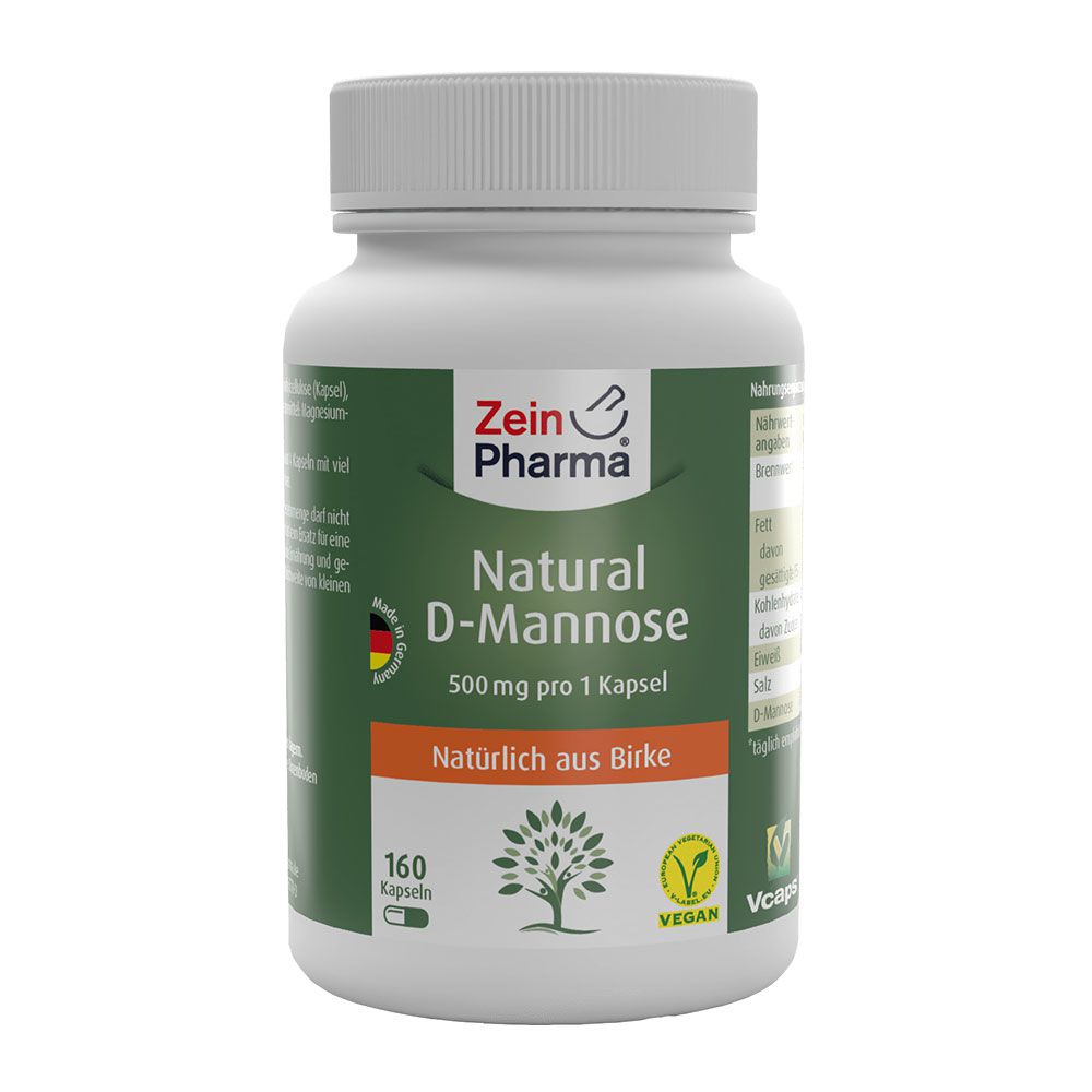 NATURAL D-Mannose 500 mg Kapseln 160 SGP 13198