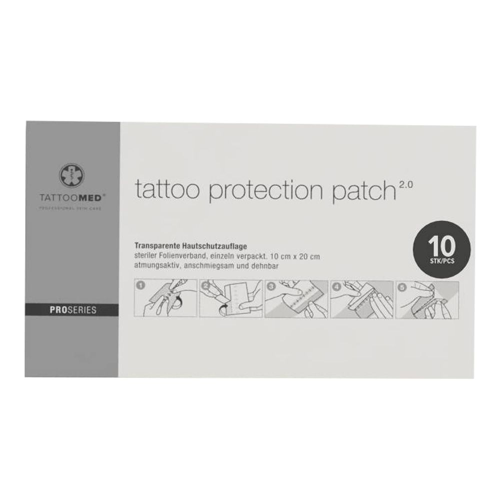 TATTOOMED tattoo protection patch 2.0 10x20 cm 10 St 4260325251631