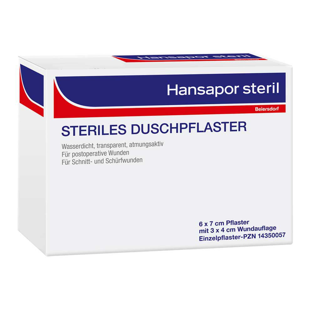 HANSAPOR steril Duschpflaster 6x7 cm 1 St 48757