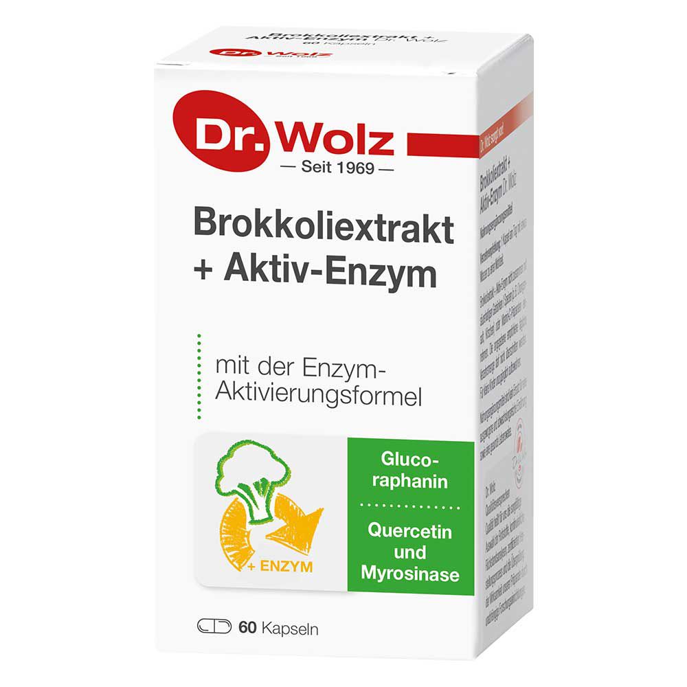 BROKKOLI EXTRAKT+Aktiv-Enzym Dr.Wolz msr.Kaps. 60 SGP 39